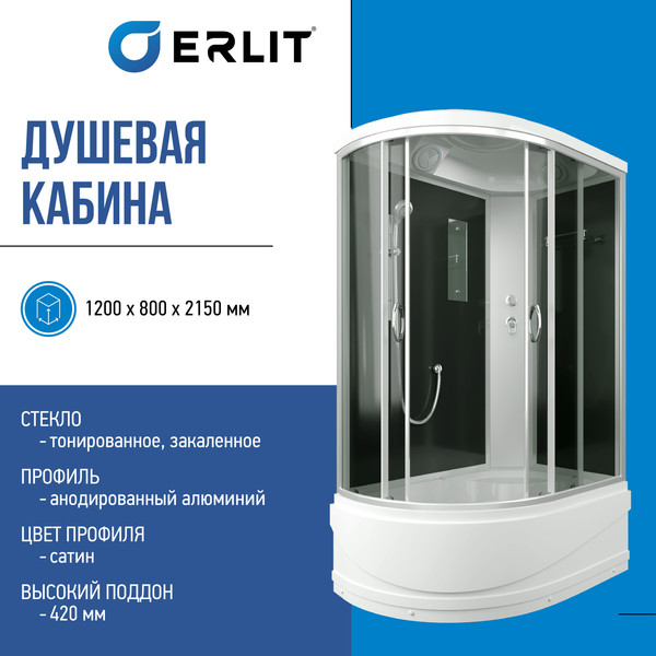 Изображение товара Душевая кабина Erlit ER3512TPR-C4-RUS