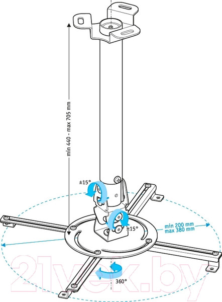Изображение товара Кронштейн для проектора Holder PR-104-B