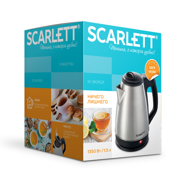 Изображение товара Электрочайник Scarlett SC-EK21S25