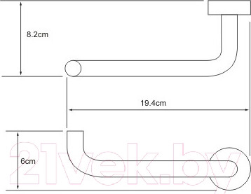 Изображение товара Держатель для туалетной бумаги Wasserkraft Donau K-9496