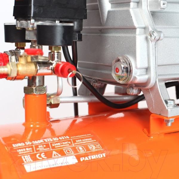 Изображение товара Воздушный компрессор PATRIOT Euro 50-260K (+ набор KIT 5В 1.8 кВт)