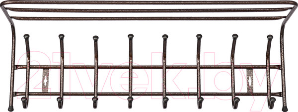 Изображение товара Вешалка для одежды Ника ВП8 с полкой (медный антик)