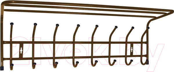 Изображение товара Вешалка для одежды Ника ВП8 с полкой (медный антик)