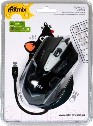 Изображение товара Мышь Ritmix ROM-311 (черный)