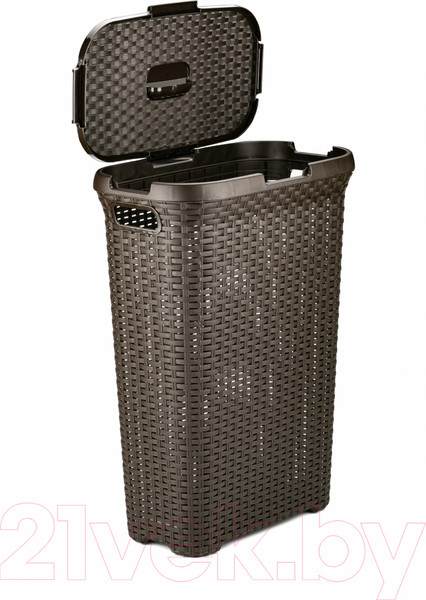 Изображение товара Корзина для белья Curver Natural Style 00709-210-00 / 193009 (темно-коричневый)