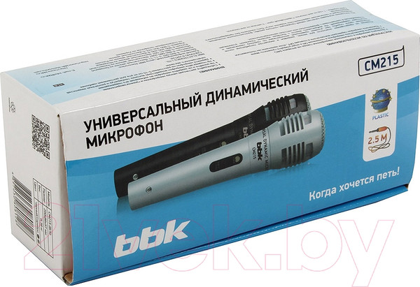 Изображение товара Микрофон BBK CM215 (черный/серебристый)