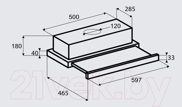 Изображение товара Вытяжка телескопическая Zigmund & Shtain K 002.61 S