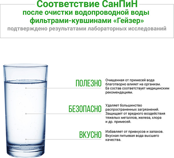 Изображение товара Комплект картриджей для фильтра Гейзер 501 (2шт)