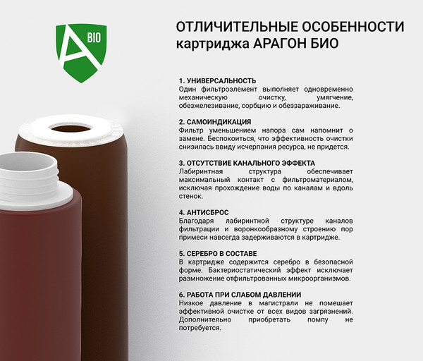 Изображение товара Комплект модулей сменных фильтрующих Гейзер Био 321/322 комплект 7 (для жесткой воды)