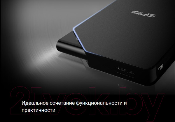Изображение товара Внешний жесткий диск Silicon Power Stream S03 2TB Black (SP020TBPHDS03S3K)