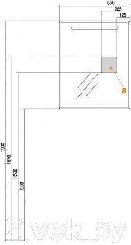 Изображение товара Зеркало Акватон Оптима 65 (1A127002OP010)