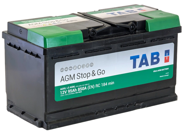 Изображение товара Автомобильный аккумулятор TAB Stop&Go AGM 213090 (95 А/ч)