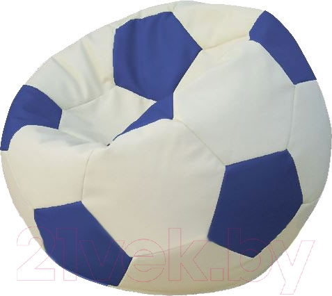 Изображение товара Бескаркасное кресло Flagman Мяч Стандарт М1.3-1003 (белый/синий)