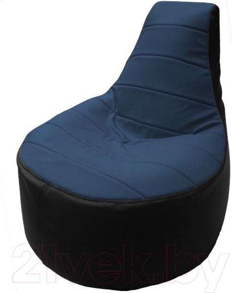 Изображение товара Бескаркасное кресло Flagman Трон Т1.3-09 (синий/черный)