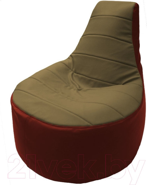 Изображение товара Бескаркасное кресло Flagman Трон Т1.3-36 (бежевый/красный)