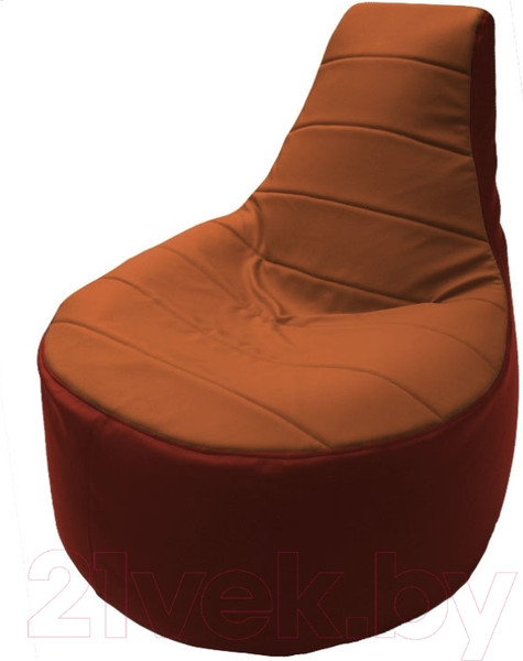 Изображение товара Бескаркасное кресло Flagman Трон Т1.3-37 (мандарин/красный)