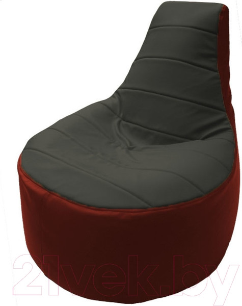 Изображение товара Бескаркасное кресло Flagman Трон Т1.3-38 (серый/красный)