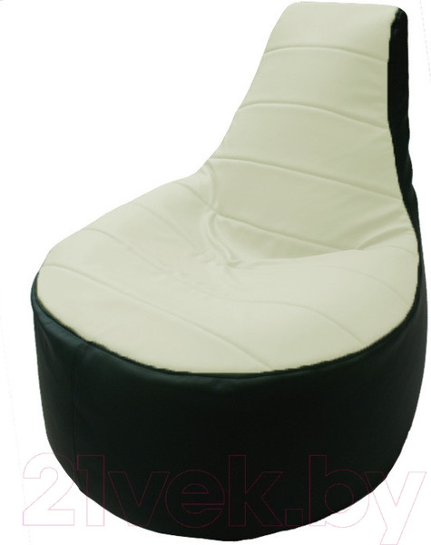 Изображение товара Бескаркасное кресло Flagman Трон Т1.3-42 (белый/зеленый)