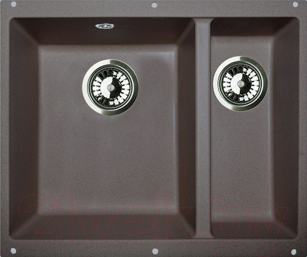Изображение товара Мойка кухонная Zigmund & Shtain Integra 500.2 (темная скала)