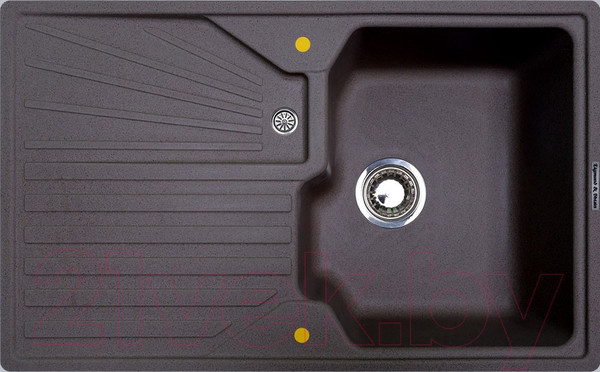 Изображение товара Мойка кухонная Zigmund & Shtain Kaskade 800 (темная скала)