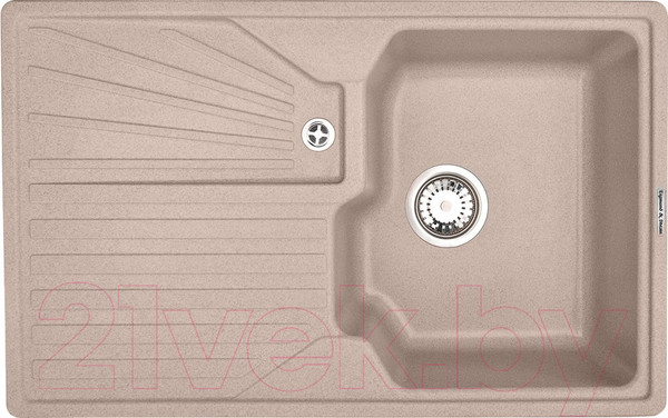 Изображение товара Мойка кухонная Zigmund & Shtain Kaskade 800 (топленное молоко)