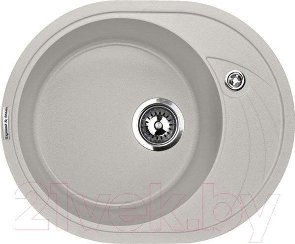 Изображение товара Мойка кухонная Zigmund & Shtain Kreis OV 575 (каменная соль)