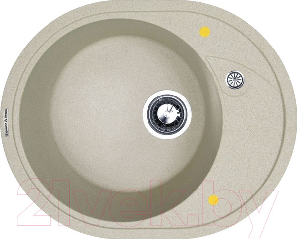 Изображение товара Мойка кухонная Zigmund & Shtain Kreis OV 575 (речной песок)