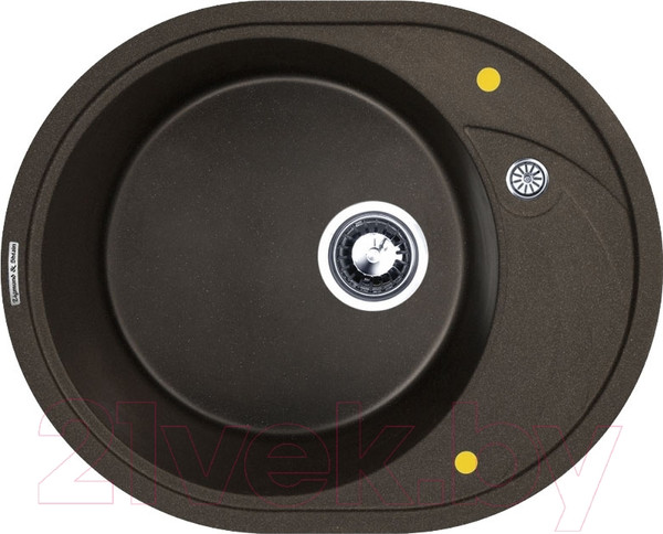 Изображение товара Мойка кухонная Zigmund & Shtain Kreis OV 575 (швейцарский шоколад)