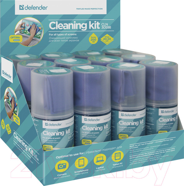 Изображение товара Набор для чистки электроники Defender CLN30598 Optima