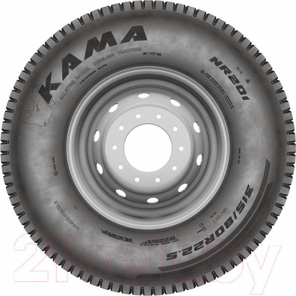 Изображение товара Грузовая шина KAMA NR 201 315/80R22.5 156/150L M+S Ведущая