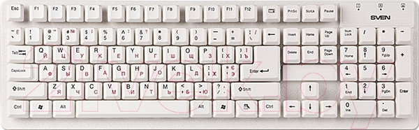 Изображение товара Клавиатура Sven Standard 301 USB (белый)