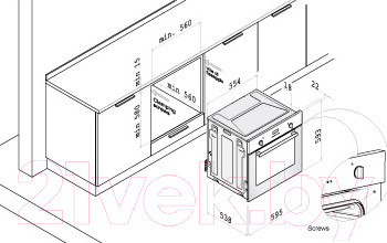 Изображение товара Газовый духовой шкаф Korting OGG741CRB