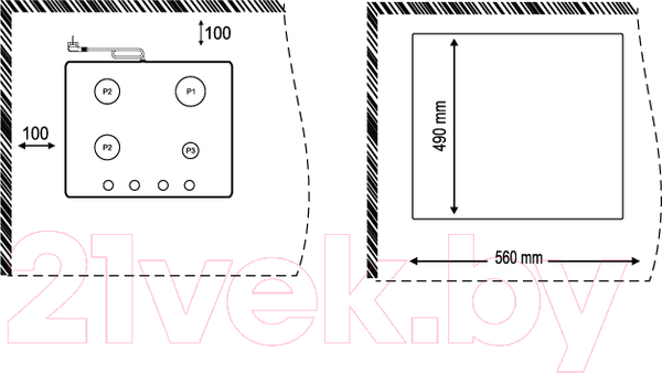 Изображение товара Газовая варочная панель Korting HG665CTGX