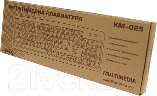 Изображение товара Клавиатура Dialog KM-025U (черный)