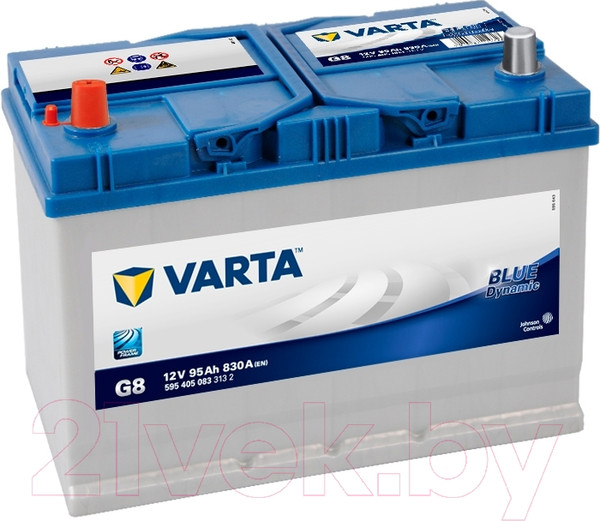 Изображение товара Автомобильный аккумулятор Varta Blue Dynamic G8 595 405 083 (95 А/ч)