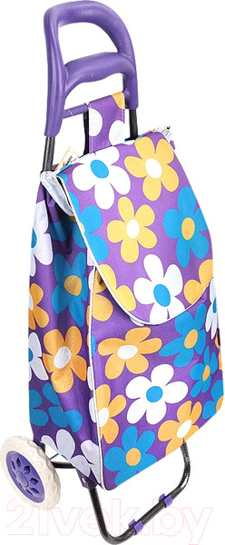 Изображение товара Сумка-тележка Рыжий кот А204 (Васильки)