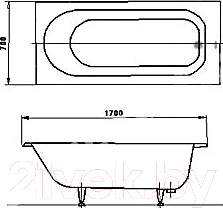 Изображение товара Ванна стальная White Wave Optimo 170x70