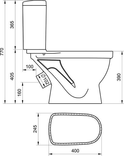 Изображение товара Унитаз напольный Santek Алькор 1WH302196