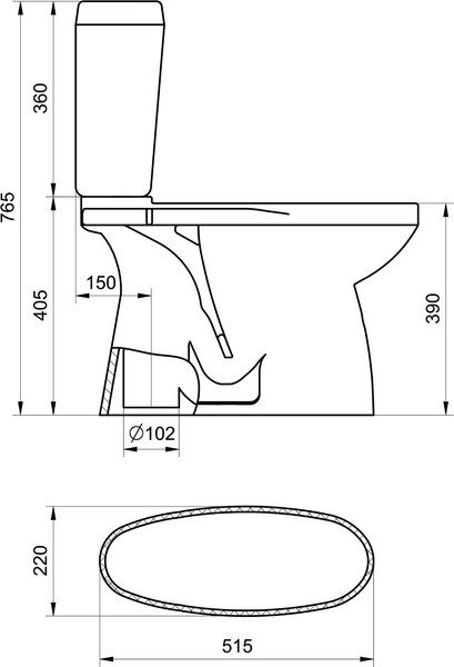 Изображение товара Унитаз напольный Santek Анимо 1WH302136