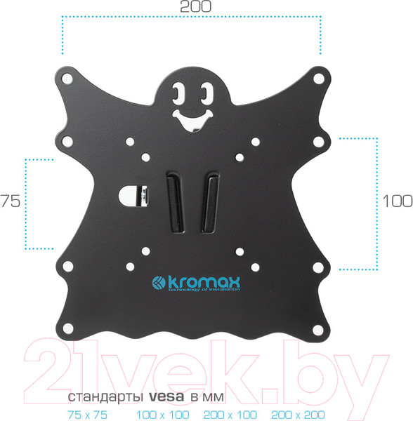 Изображение товара Кронштейн для телевизора Kromax Casper-200 (черный)