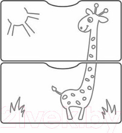 Изображение товара Детская кровать-трансформер СКВ Жираф / 550031 / 550041 (белый)