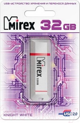 Изображение товара USB flash накопитель Mirex Knight White 32GB (13600-FMUKWH32)