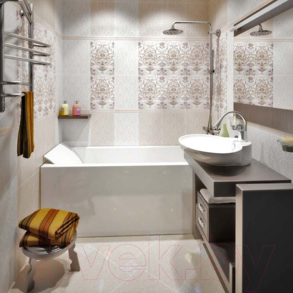 Изображение товара Декоративная плитка Керамин Органза 4 панно (275x400)