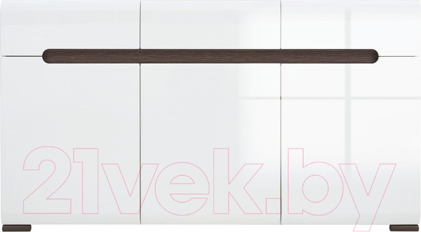 Изображение товара Тумба Black Red White Azteca S205-KOM3D3S/8/15 (белый/белый блеск)