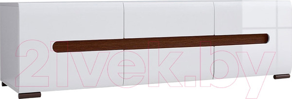 Изображение товара Тумба Black Red White Azteca S205-RTV2D2S/4/15 (белый/белый блеск)