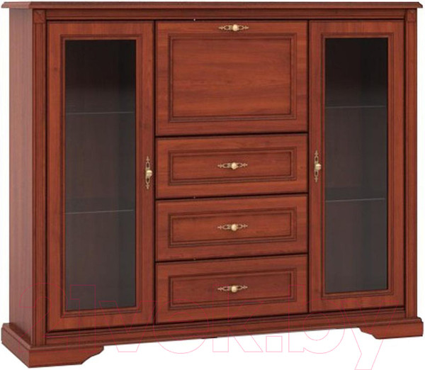 Изображение товара Тумба Black Red White Kentaki S320-KOM2W3S1B (каштан/каштан)