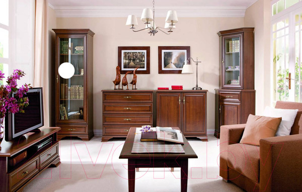 Изображение товара Тумба Black Red White Kentaki S320-KOM2W3S1B (каштан/каштан)