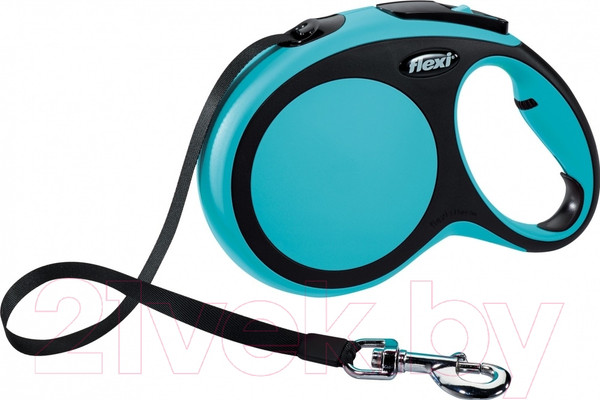 Изображение товара Поводок-рулетка Flexi New Comfort XS 3m (ремень синий)