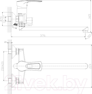 Изображение товара Смеситель Rossinka Silvermix T40-32