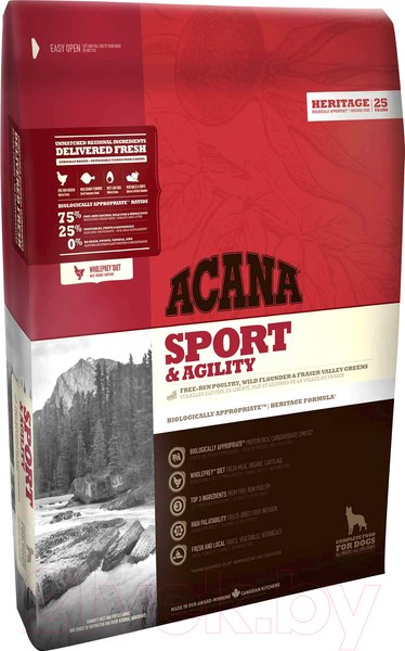 Изображение товара Сухой корм для собак Acana Heritage Sport & Agility (17кг)